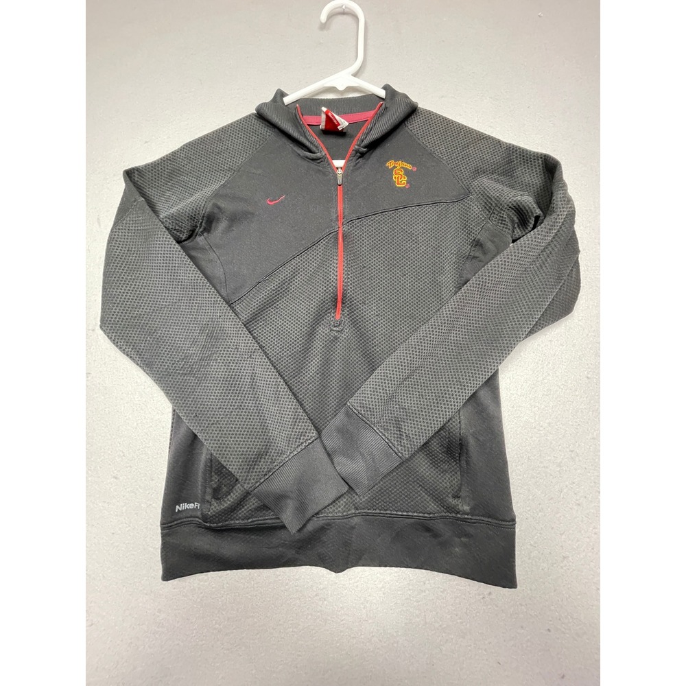 Nike USC Trojans Pullover 100% Polyester Grey XS Womens